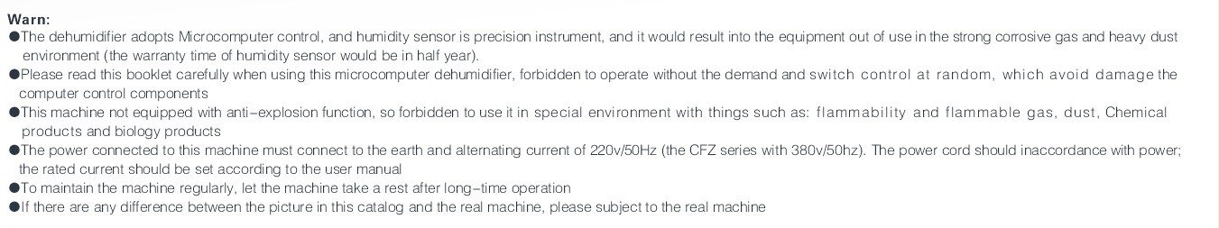 electrical Dehumidifier