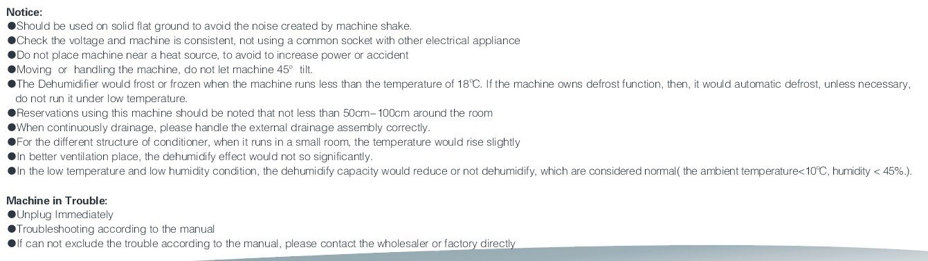 Electrical Dehumidifier