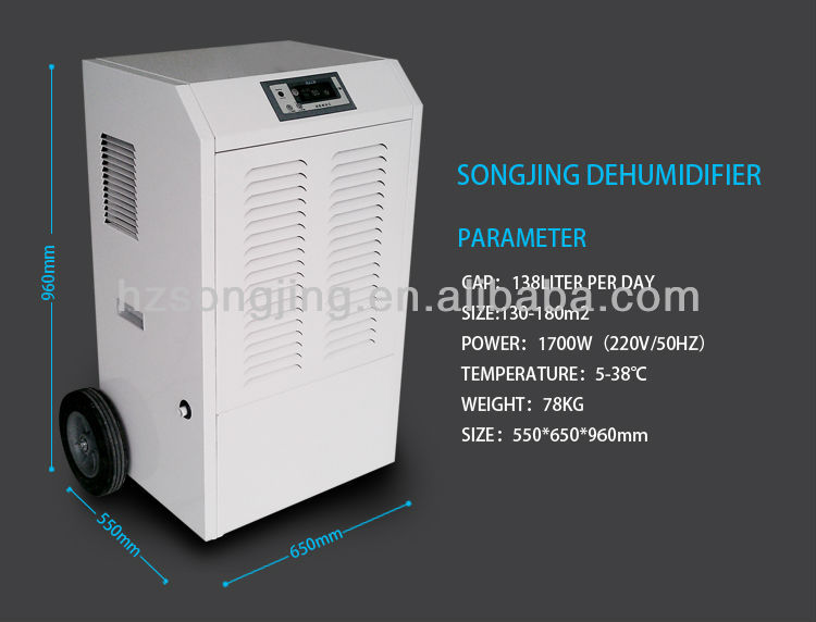 Handpush, wheel Dehumidifier