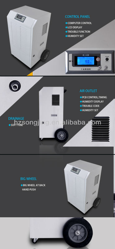 Handpush, wheel Dehumidifier